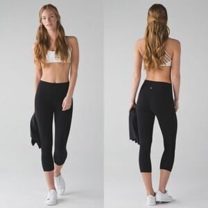 Lululemon Align‎ Crop First Release Version Size 6 Gym Workout Yoga Running